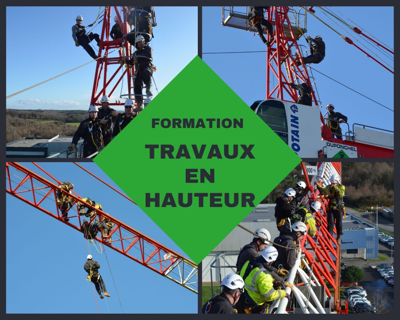 Formation travaux en hauteur Duponchel Grues Prestation